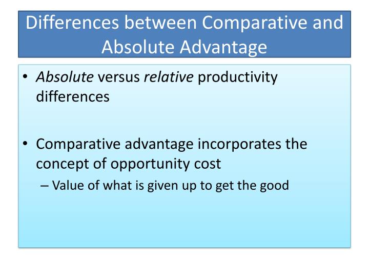 Absolute Advantage And Comparative Advantage DriverLayer Search Engine