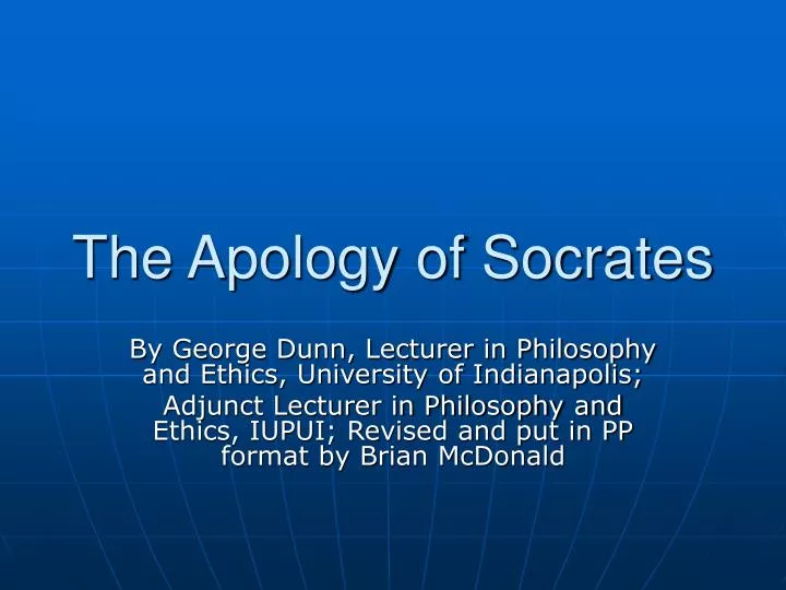the apology of socrates In the apology socrates argues his case before the court of athens and is sentence to death in the second work, the crito, socrates. the apology of socrates In the apology socrates argues his case before the court of athens and is sentence to death in the second work, the crito, socrates.