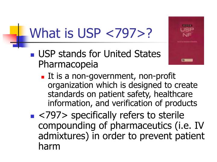 PPT USP Standards Pharmaceutical Compounding Sterile Preparations