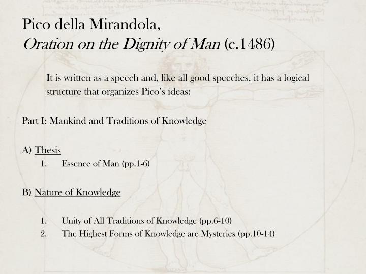 oration on the dignity of man essay This research paper is about the renaissance, but specifically on the source “oration on the dignity of man” must use this one source to get all the answers. oration on the dignity of man essay This research paper is about the renaissance, but specifically on the source “oration on the dignity of man” must use this one source to get all the answers.