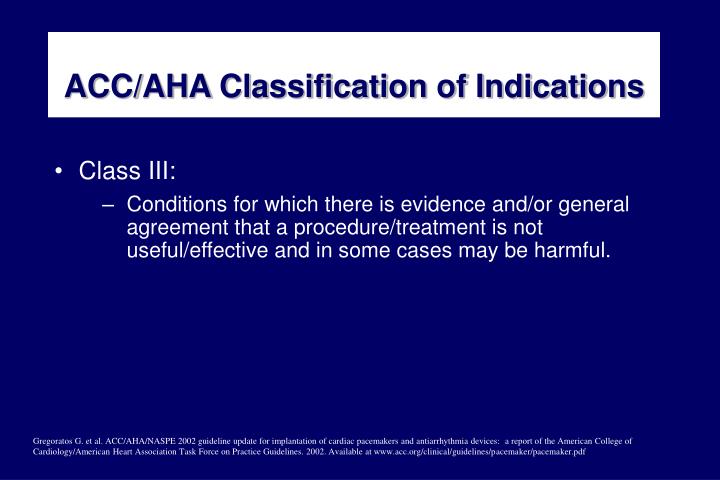 Ppt Acc Aha Naspe Guideline For Implantation Of Cardiac Pacemakers