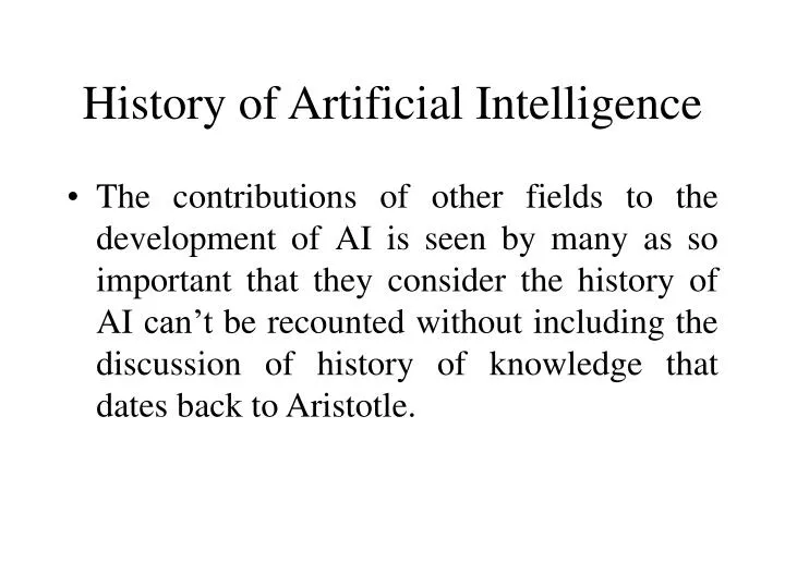 Free Download Artificial Intelligence PowerPoint Presentation