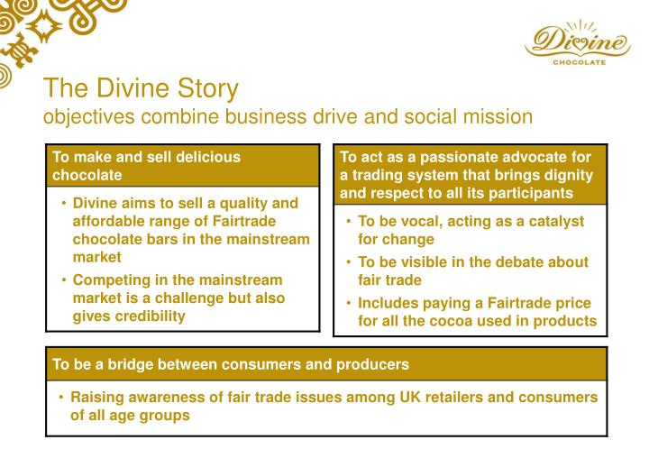 Divine fair trade chocolate target market