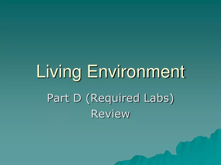 living environment living environment