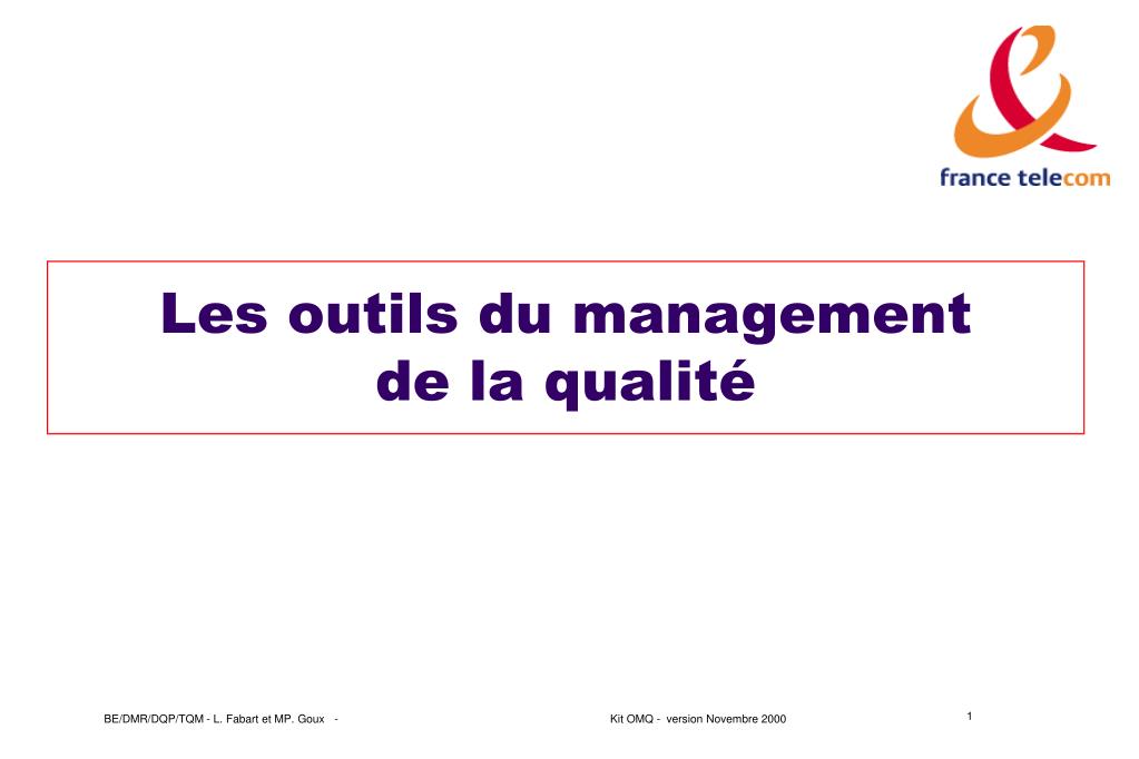 PPT - Les outils du management de la qualité PowerPoint Presentation, free  download - ID:1001232