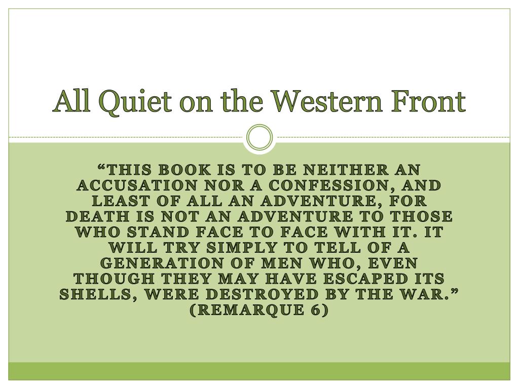 all quiet on the western front lost generation quotes