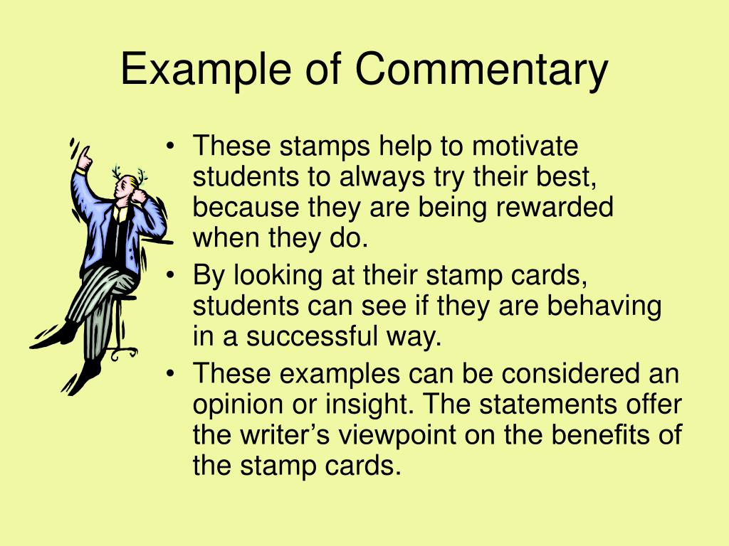 commentary essay definition