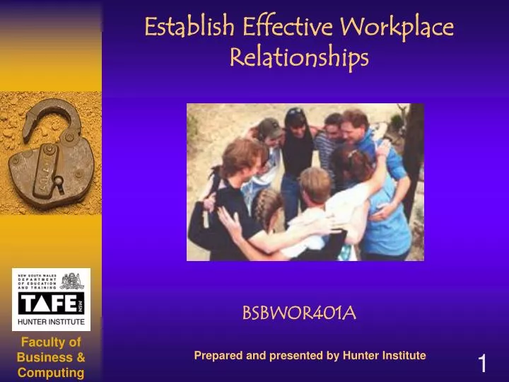 establish effective workplace relationships n.