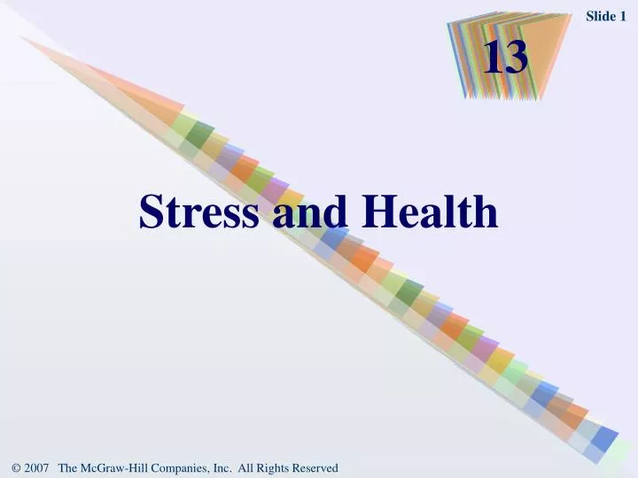 stress and health n.
