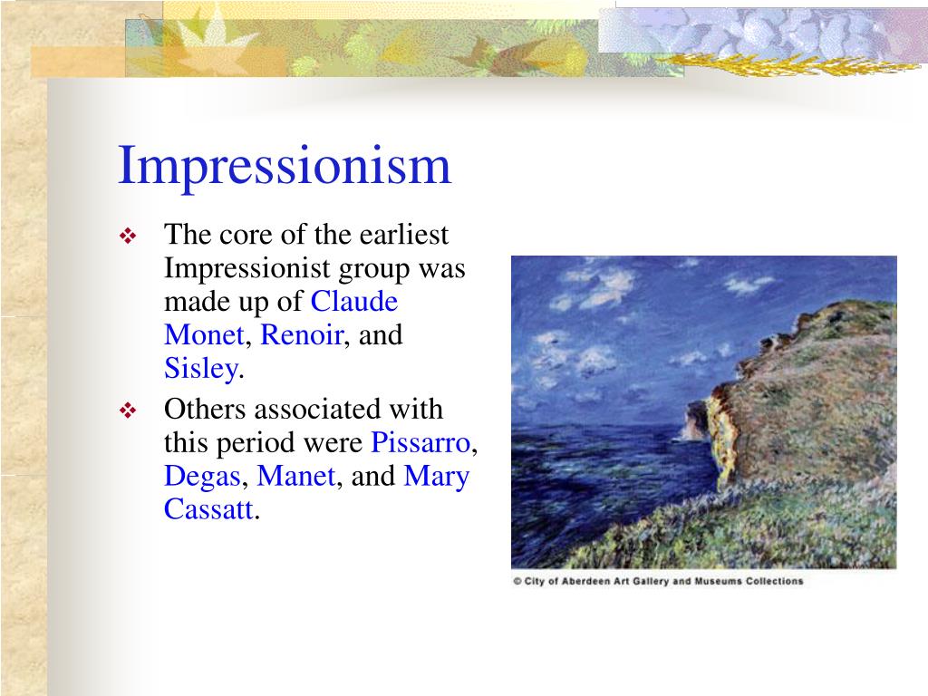 presentation on impressionism