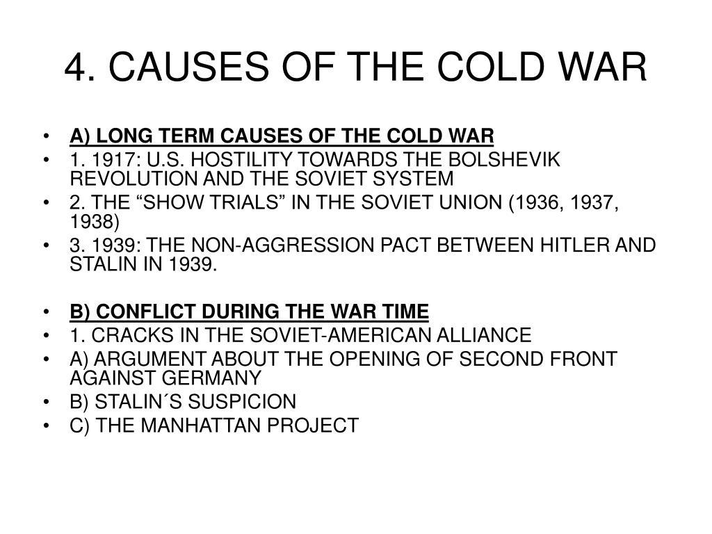 what were the main causes of the cold war essay