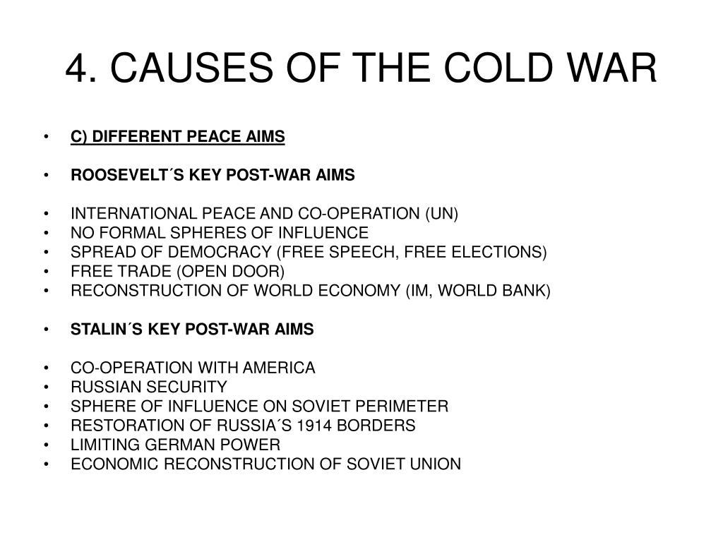 thesis statement causes cold war
