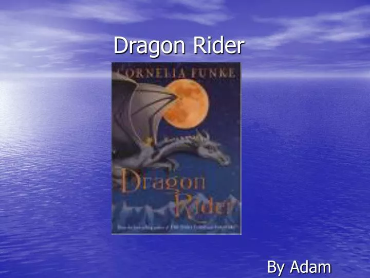 dragon rider n.