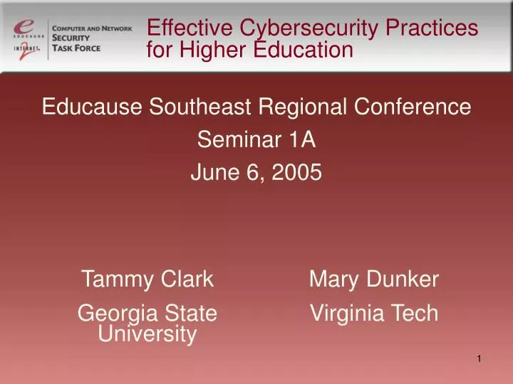 effective cybersecurity practices for higher education n.