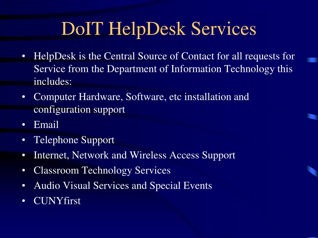 Ppt Doit Services Powerpoint Presentation Free Download Id 100743