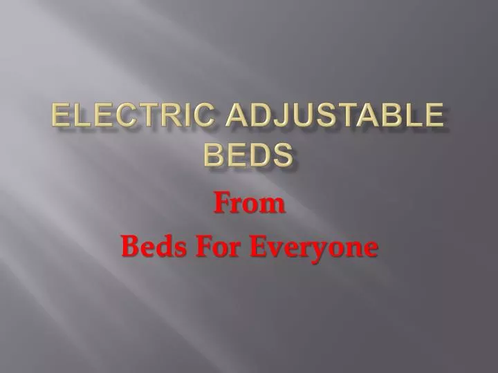 electric adjustable beds n.