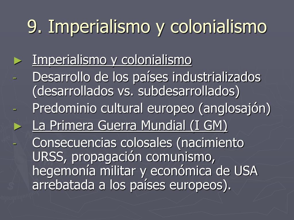 PPT - 9. Imperialismo y colonialismo PowerPoint Presentation, free download  - ID:1008982