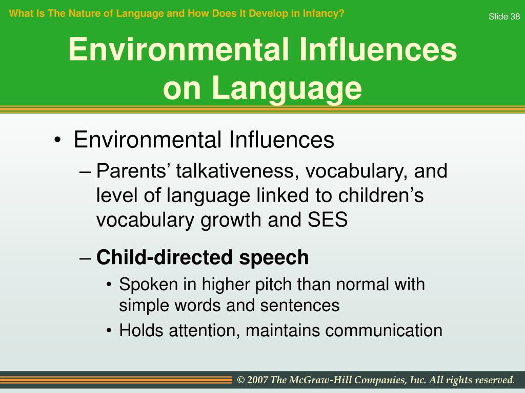environmental factors of language development