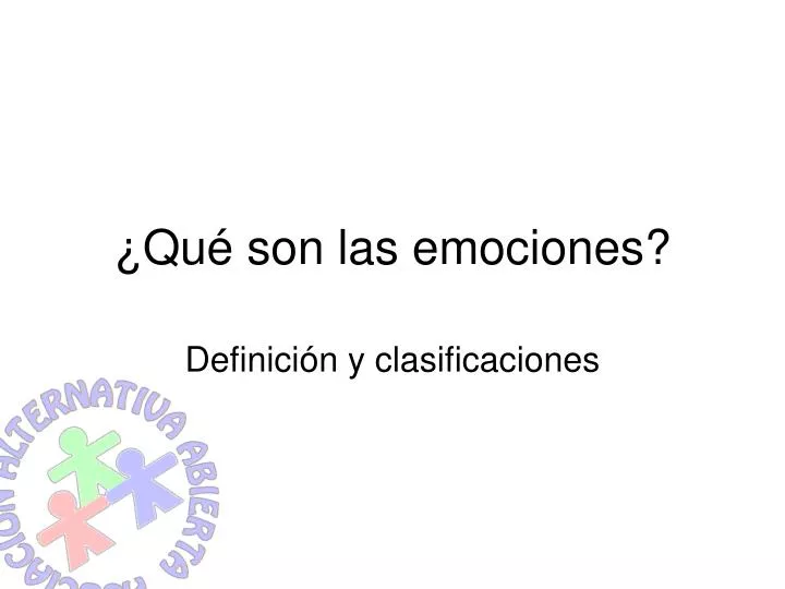 PPT - ¿Qué son las emociones? PowerPoint Presentation, free download -  ID:1010458