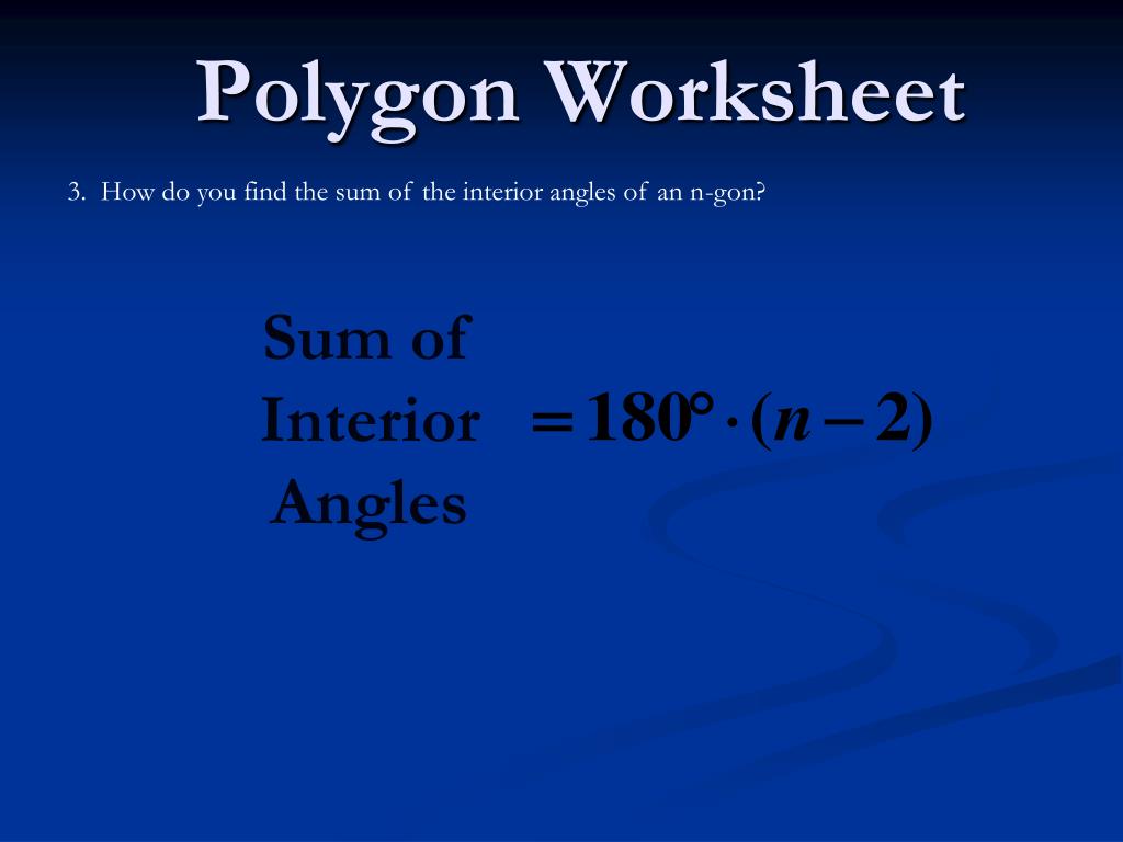 Ppt Polygon Worksheet Powerpoint Presentation Free