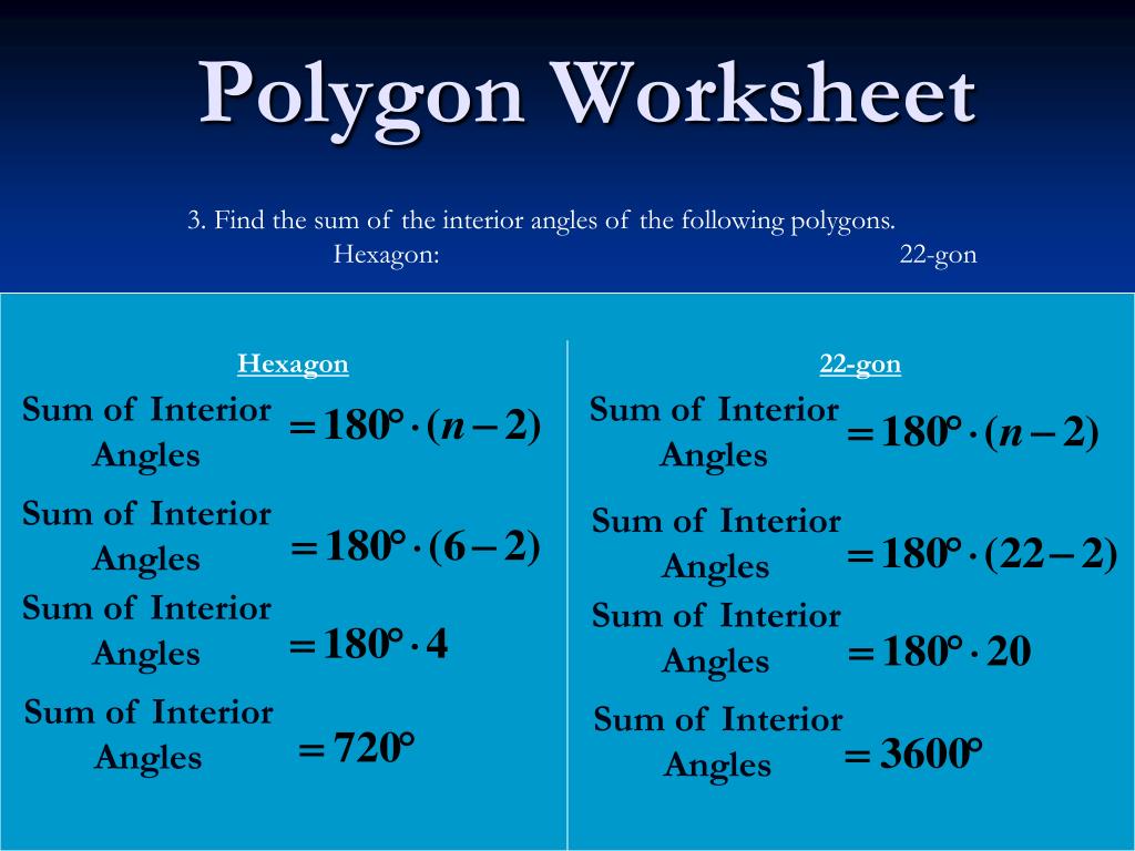 Ppt Polygon Worksheet Powerpoint Presentation Free