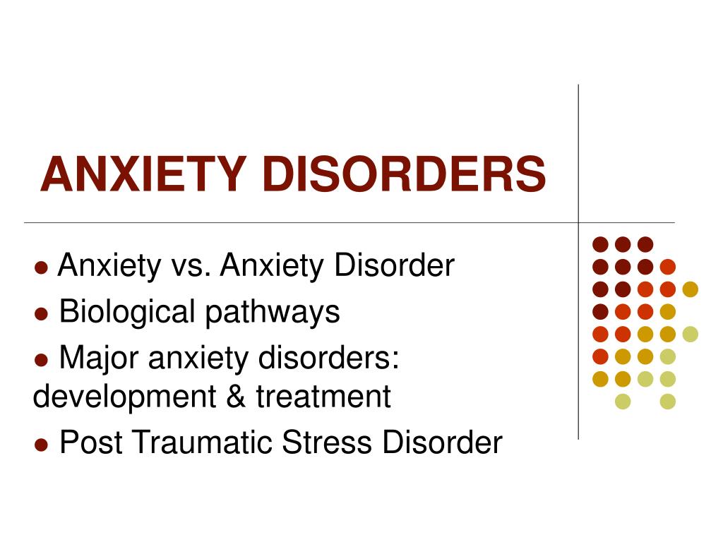presentation on anxiety disorder