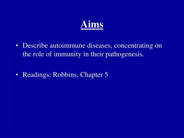 PPT - Aims PowerPoint Presentation, free download - ID:1011313