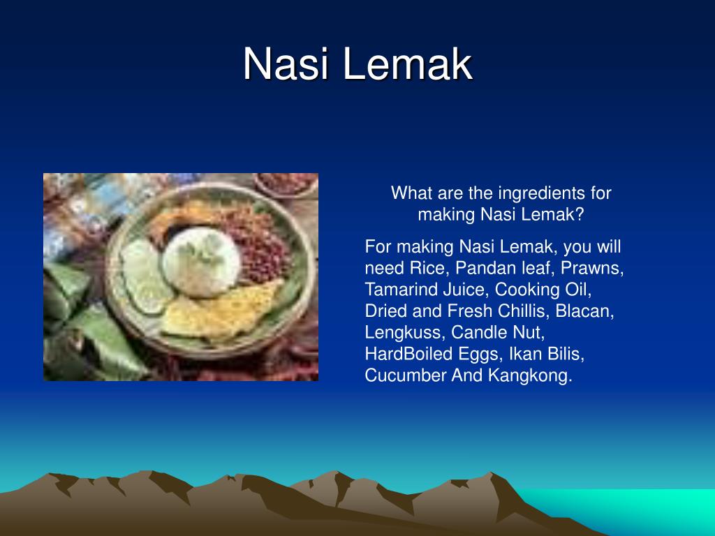 nasi lemak description essay