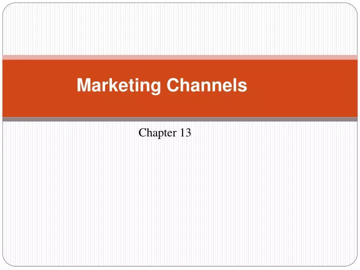 marketing channels n.