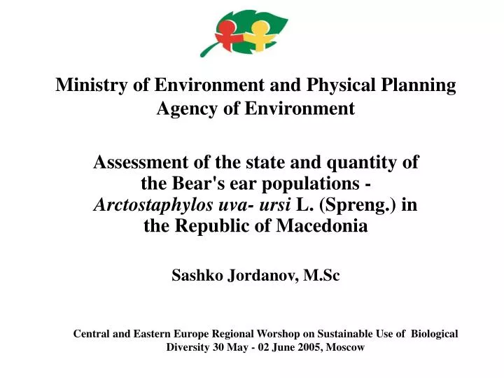 ministry of environment and physical planning agency of environment n.