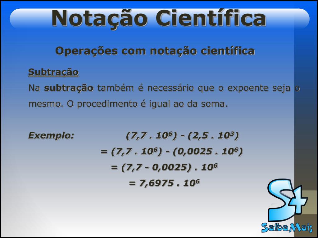 PPT - Notação Científica PowerPoint Presentation, free download - ID:1014834