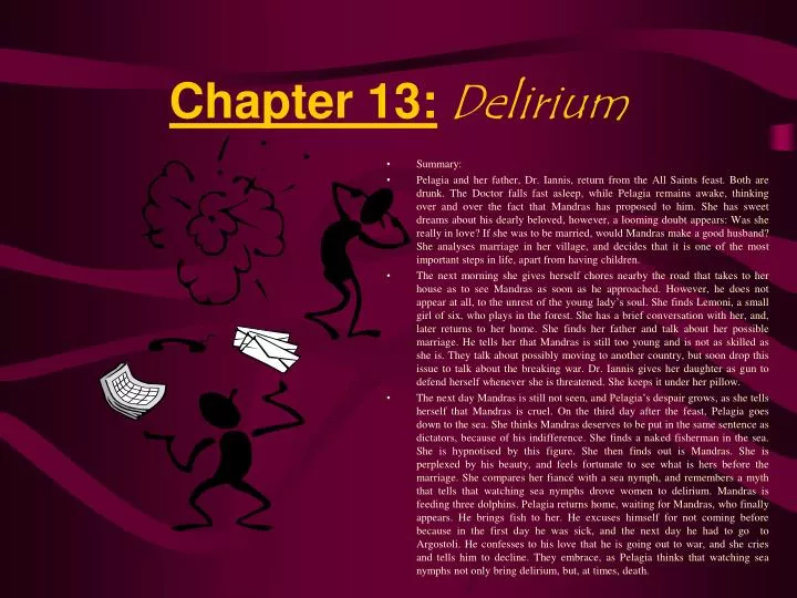 chapter 13 delirium n.