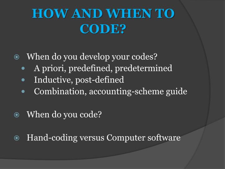 PPT - Coding for Qualitative Research PowerPoint Presentation - ID:1015561
