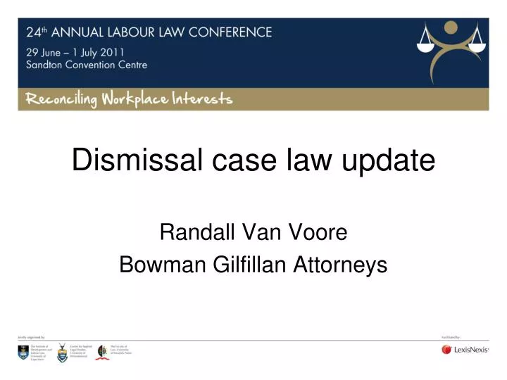 dismissal case law update n.