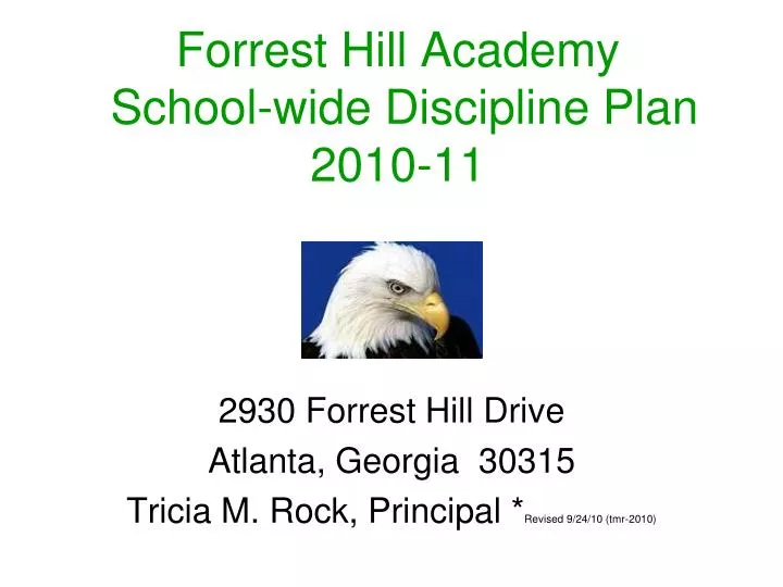 forrest hill academy school wide discipline plan 2010 11 n.