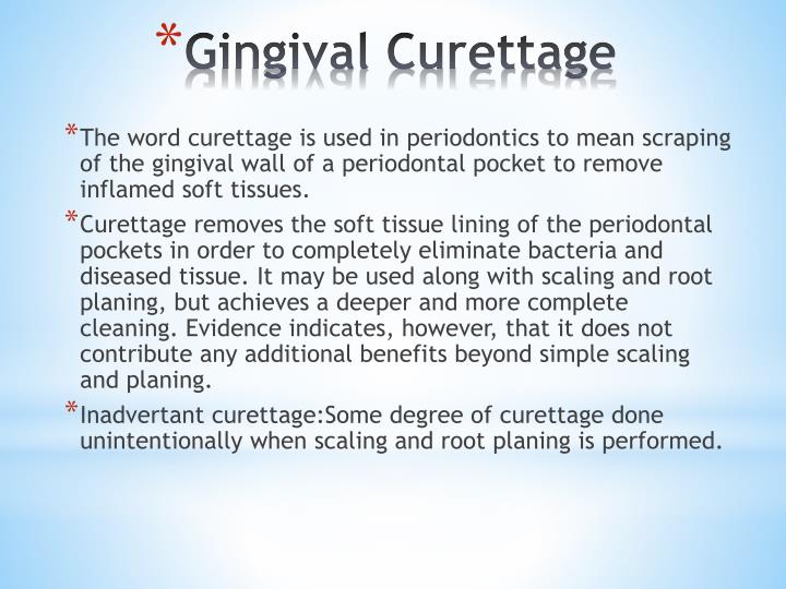 gingival curettage