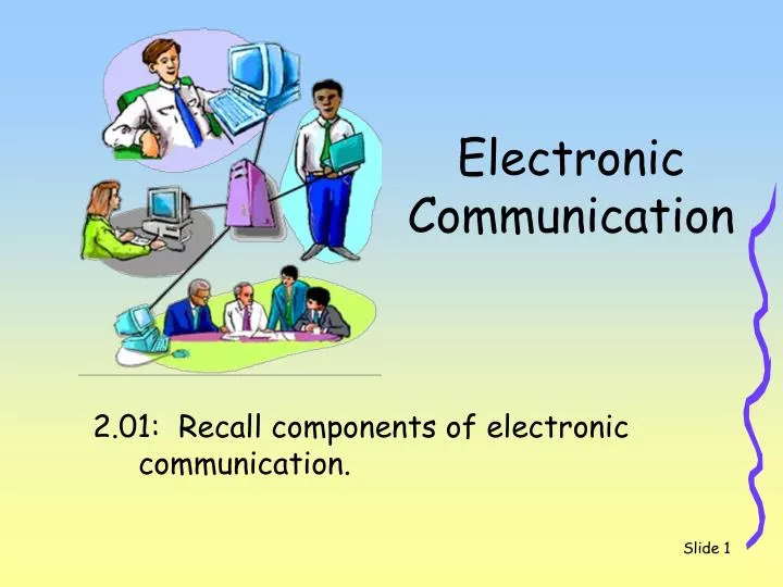 electronic communication powerpoint presentation