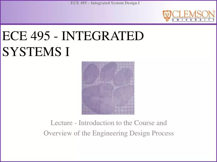 ece 495 integrated systems i n.