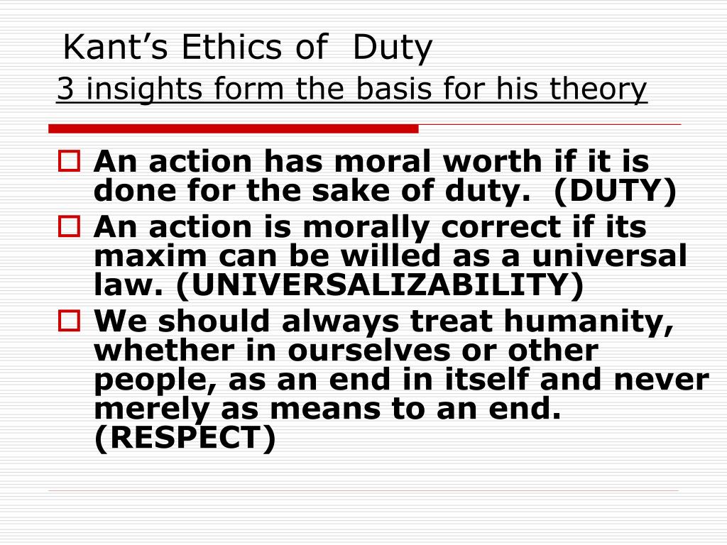 Polijsten elleboog triatlon PPT - Kant's Ethics of Duty PowerPoint Presentation, free download -  ID:1021337