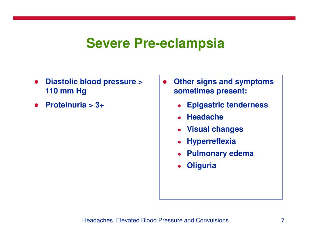 PPT Headache, Blurred Vision, Convulsions, Loss of Consciousness or Elevated Blood Pressure