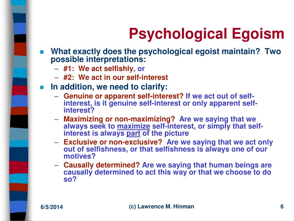essay on psychological egoism