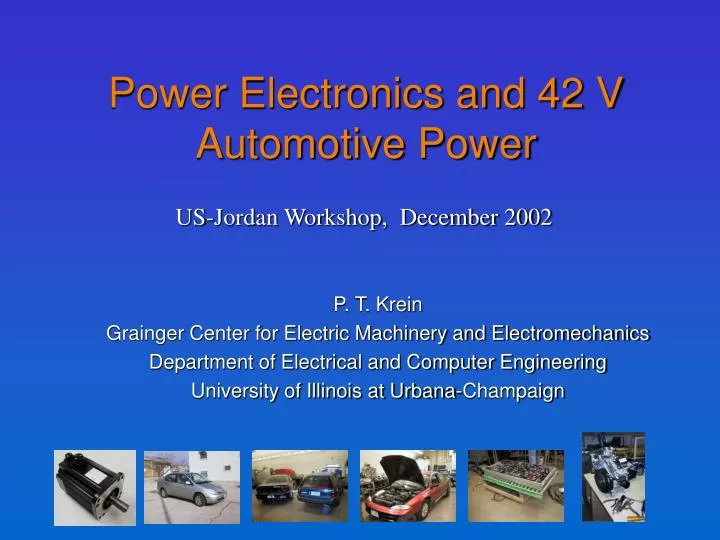 power electronics and 42 v automotive power n.