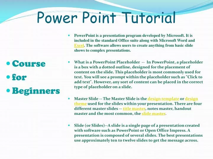 power point tutorial n.