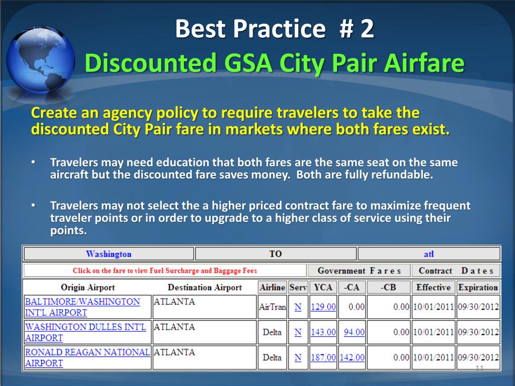 PPT Best Practices To Achieve Government Travel Budget Savings
