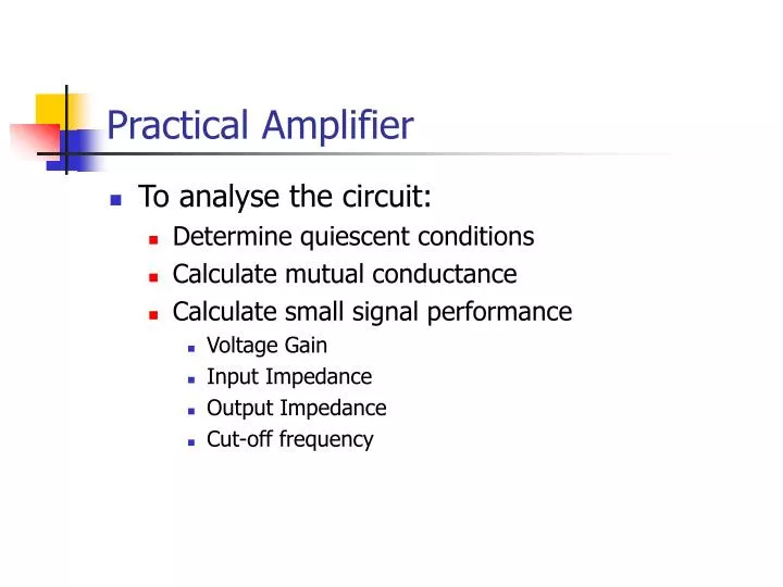 practical amplifier n.