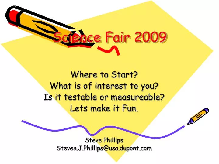 PPT Science Fair 2009 PowerPoint Presentation Free Download ID 1030104
