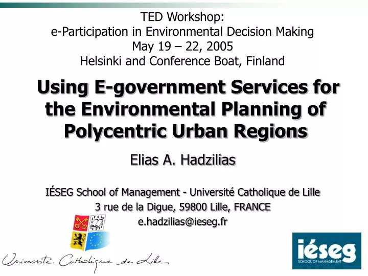 ppt using e government services for the environmental ppt using e government services for the environmental