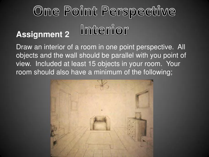 Ppt One Point Perspective Interior Powerpoint Presentation