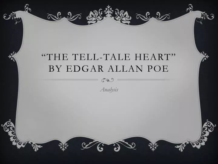 the tell tale heart by edgar allan poe n.