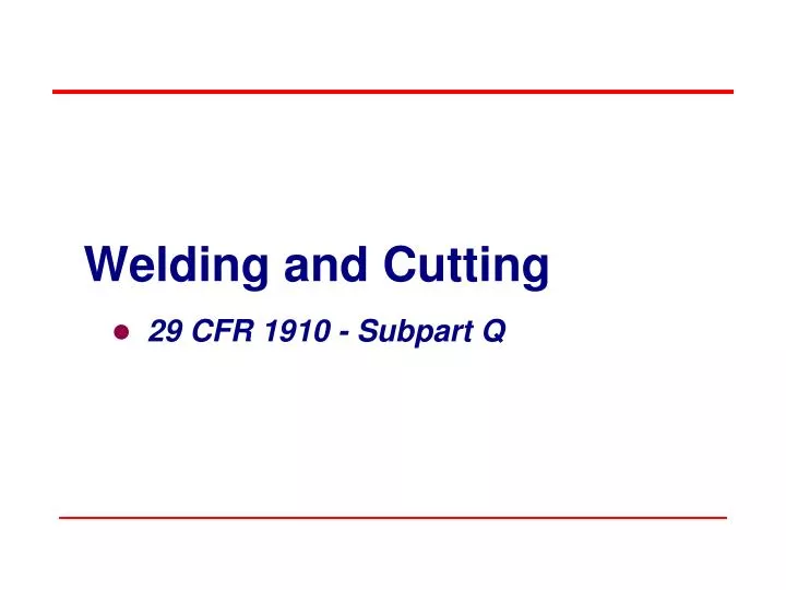 welding and cutting n.